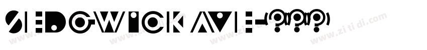 Sedgwick Ave字体转换